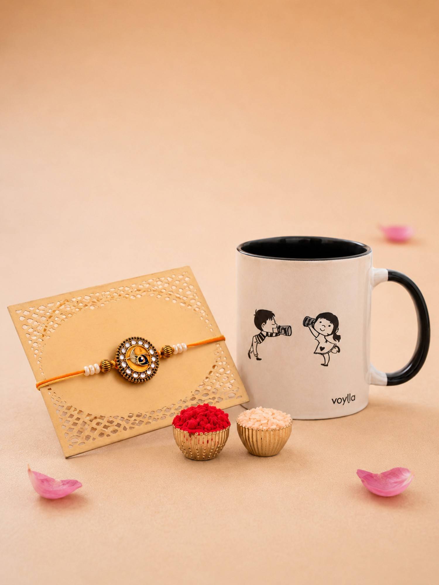 Voylla Multi-Color Designer Rakhi Gift Set