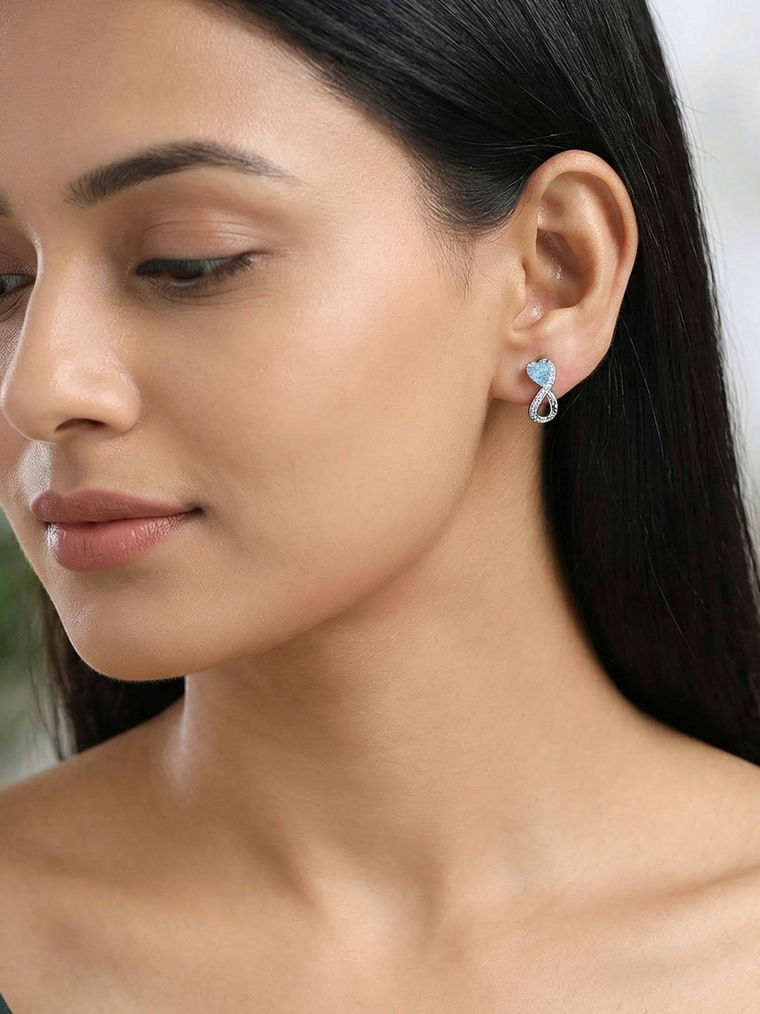 GIVA 925 Silver Endlessly Yours Earrings