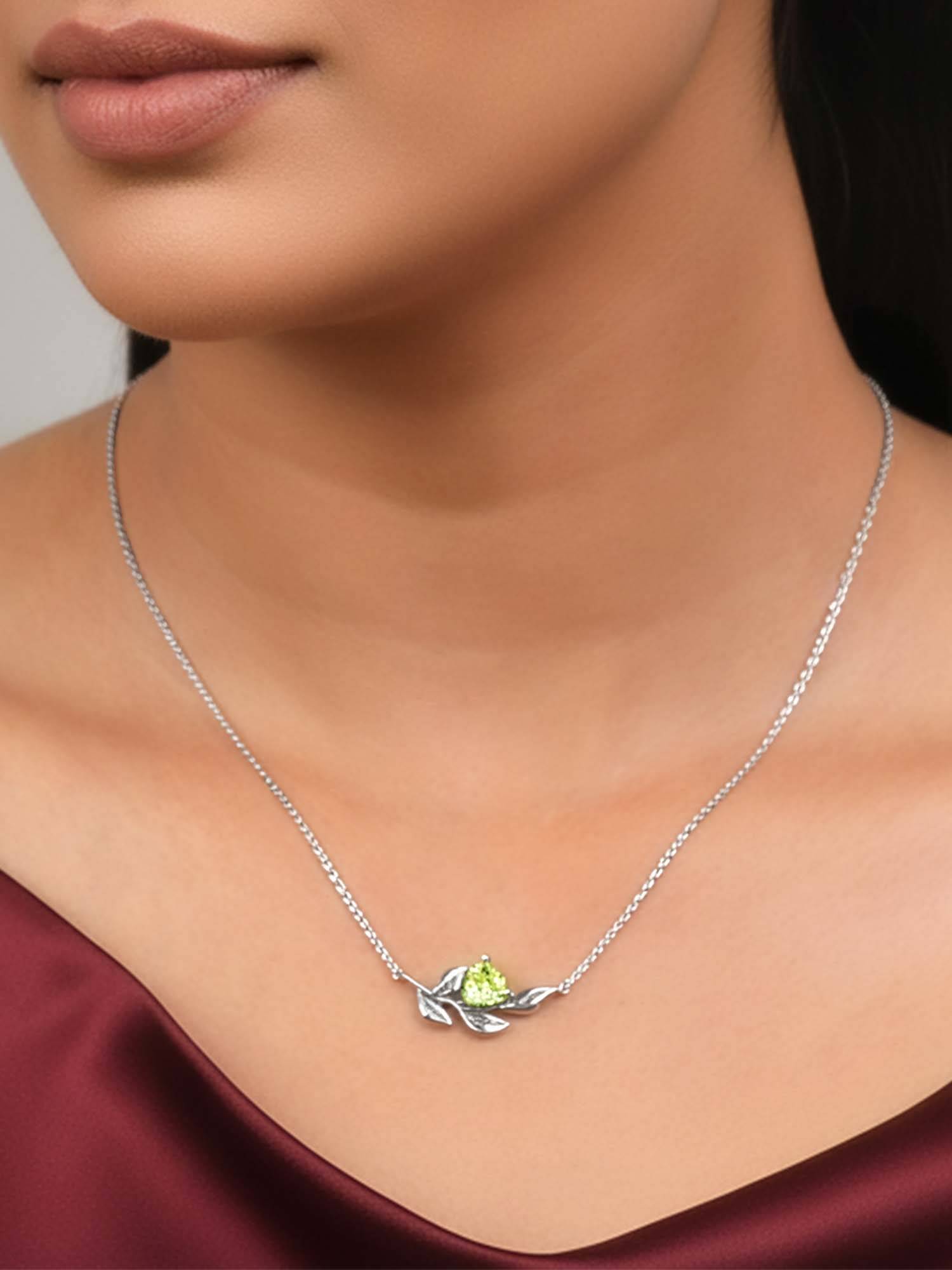 GIVA 925 Silver Sonnet 18 Necklace