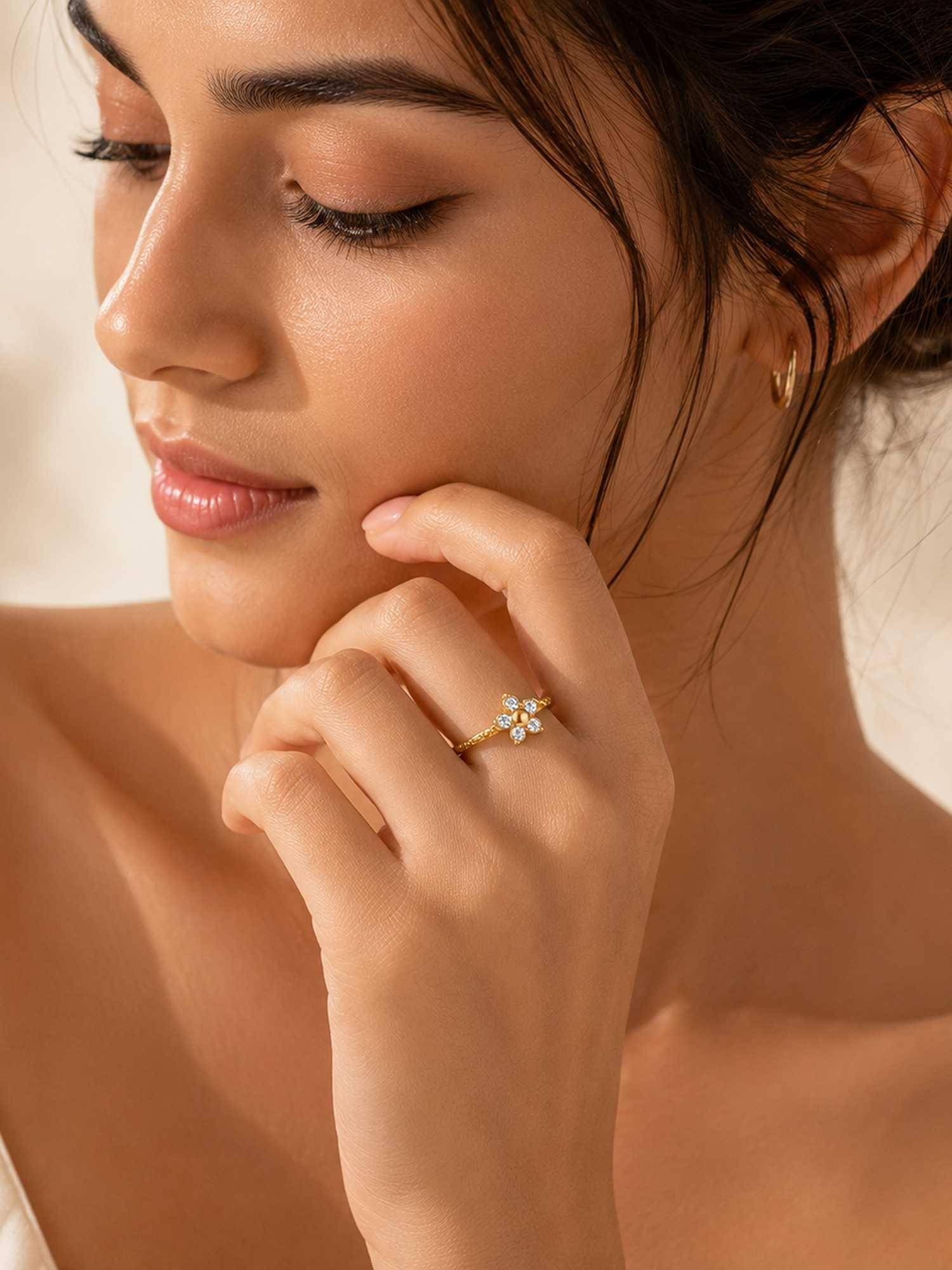 ZAISHA Ever Petal Ring - 18K Gold Plated (Adjustable)