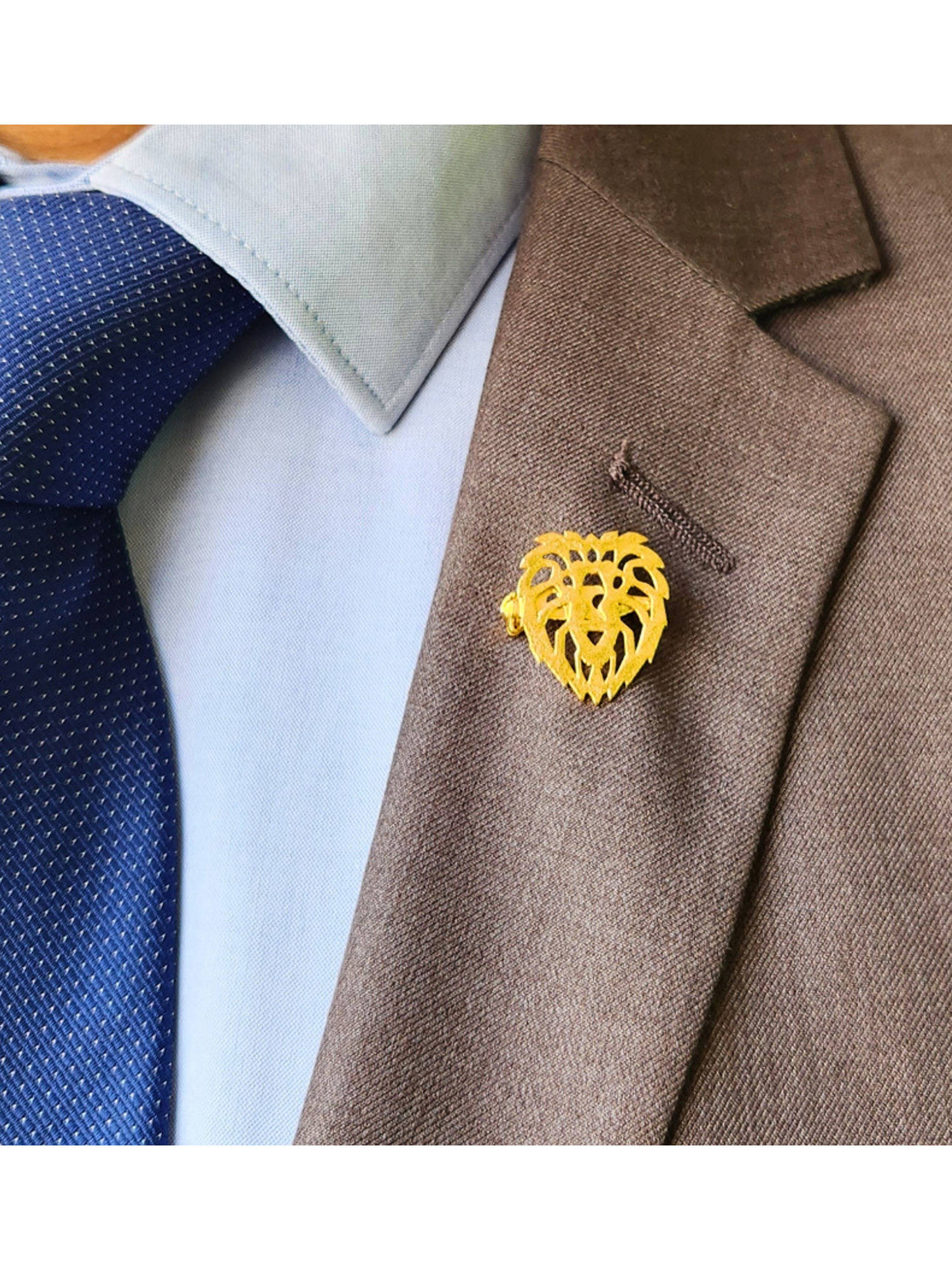 Viana Jewels Unisex Regal Lion Brooch