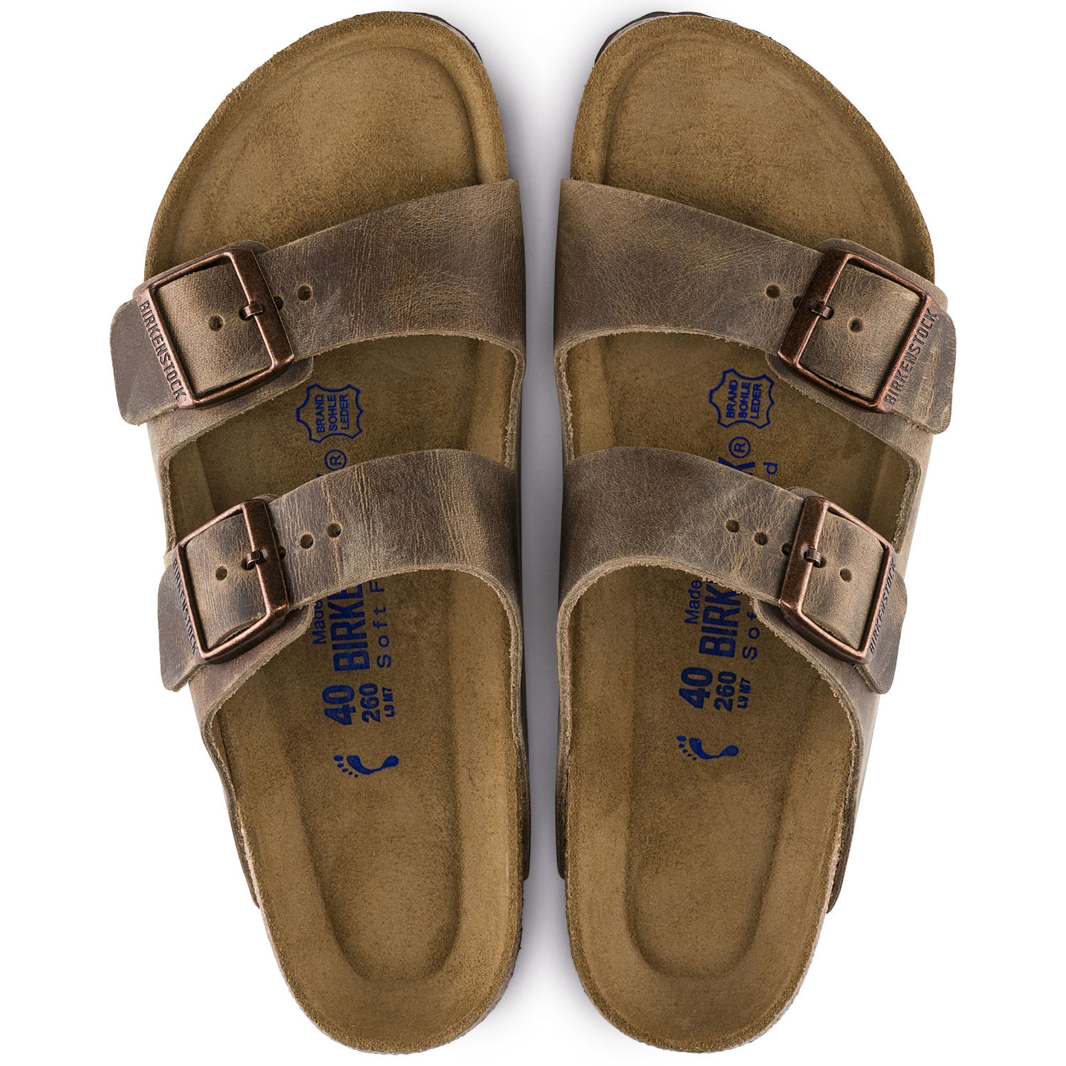 Unisex arizona oiled leather regular 2024 sandals