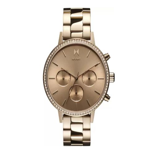 MVMT Women Nova Rose Gold Round Dial Watch 28000397-D (M)