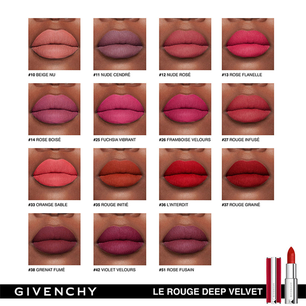 Buy Givenchy Le Rouge Deep Velvet Lipstick - N27 Rouge Infuse Online