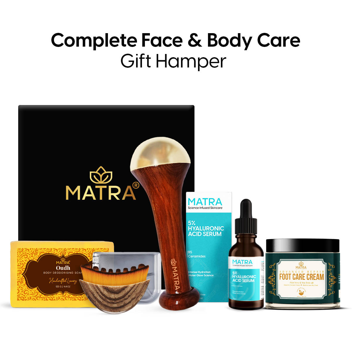 Matra Rakhi Gift Set Hamper for Brother & Sister - Skincare, Bath & Body Ayurvedic Combo Pack Box