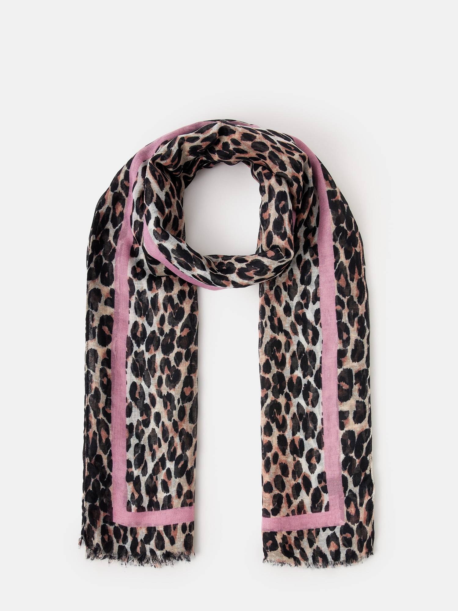 Buy Accessorize London Women's Lightweight Leopard Print Scarf Online