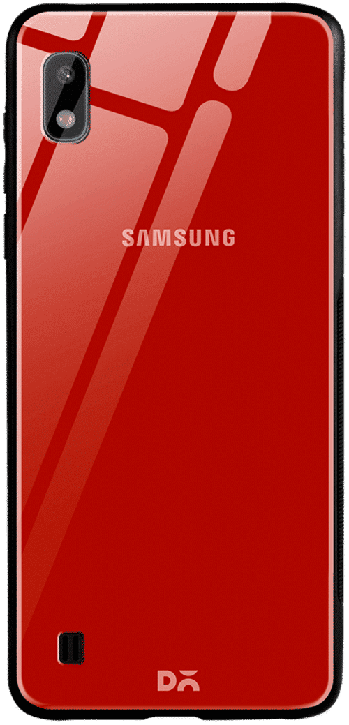 dailyobjects bright red glass case cover for samsung galaxy a10