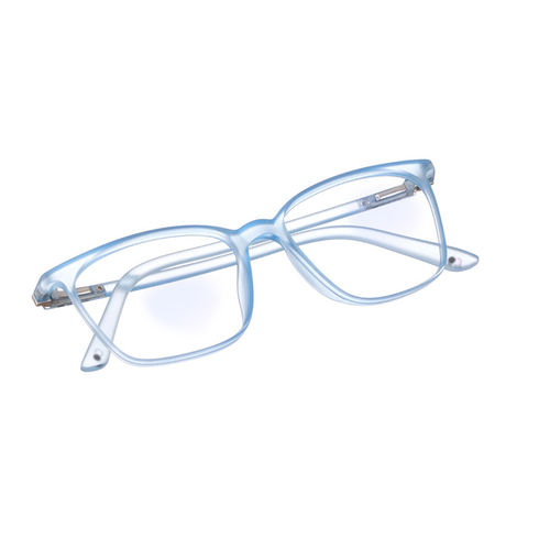 Enrico Bluno Square Blue Light Blocking Anti-Glare Zero Power Computer  Glasses Unisex (41)