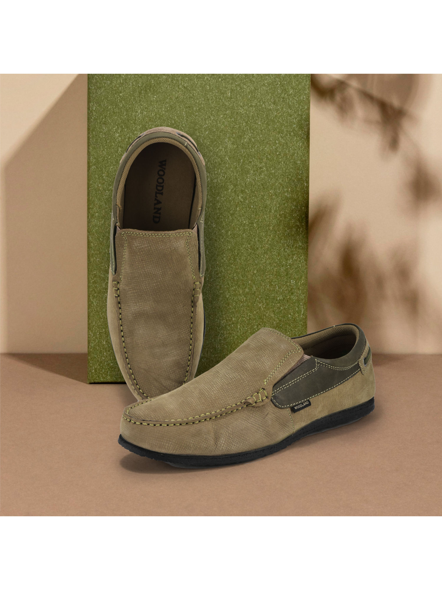 Leather Loafers Woodland Belly Shoes WOODLAND Men Dubai