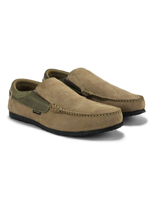Suede Woodland Loafers For Men Buy WOODLAND Men Dubai Khaki Casual