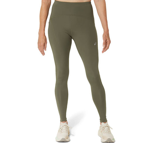 ASICS Road High Waist Women Olive Tights (XS)