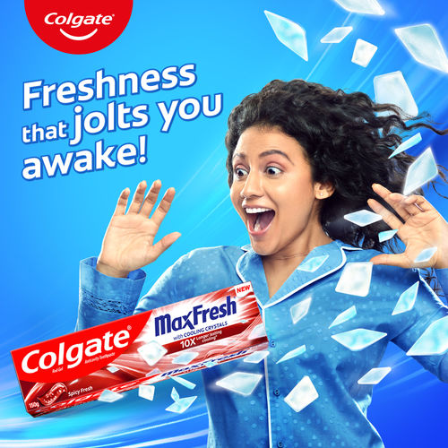 Colgate Maxfresh Toothpaste, Red Gel Paste With Menthol For Super Fresh Breath 150g