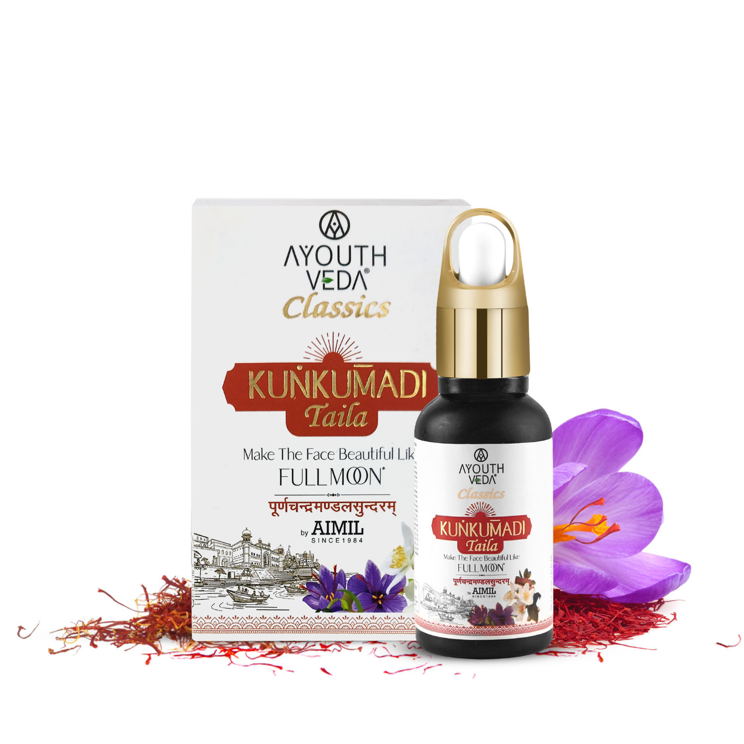 Ayouthveda Kunkumadi Taila for Glowing Skin Friendly Daily Use Face Oil