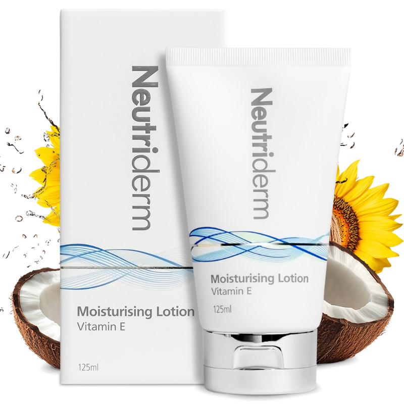 Neutriderm Moisturising Face & Body Lotion For Dry, Aging, Wrinkles, Acne, Red Skin With Vitamin E