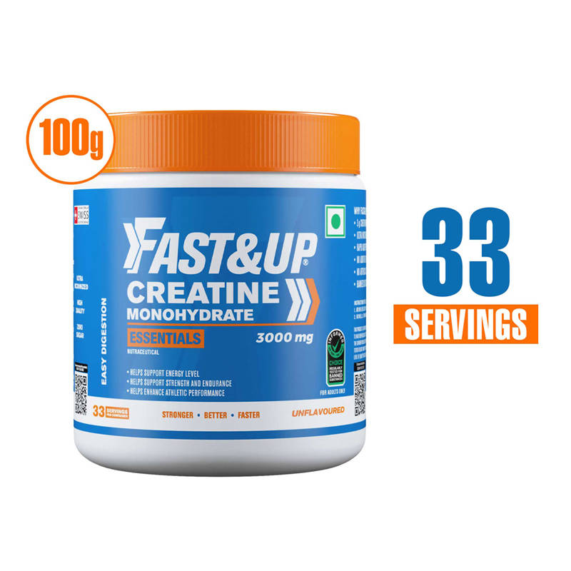 Fast&Up Creatine Monohydrate Essential 3000 For Easy Digestion - Unflavored