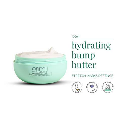 Orimii Bump Hydrating Body Butter for Reducing Stretch Marks - Pregnancy Safe