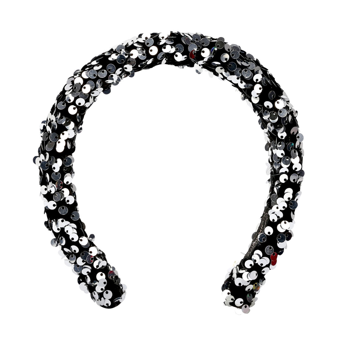 YouBella Hair Jewellery Velvet Bright And Bold Silver Head Band (YBHAIR