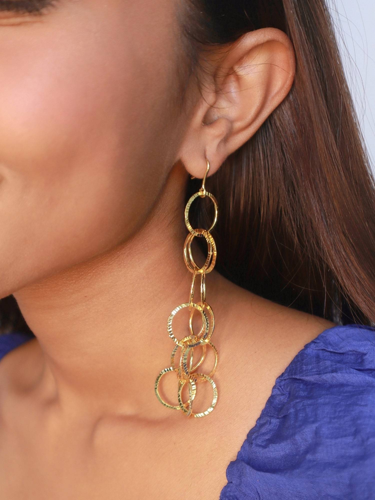 House of Pehr Circle Shaped Drop Earrings