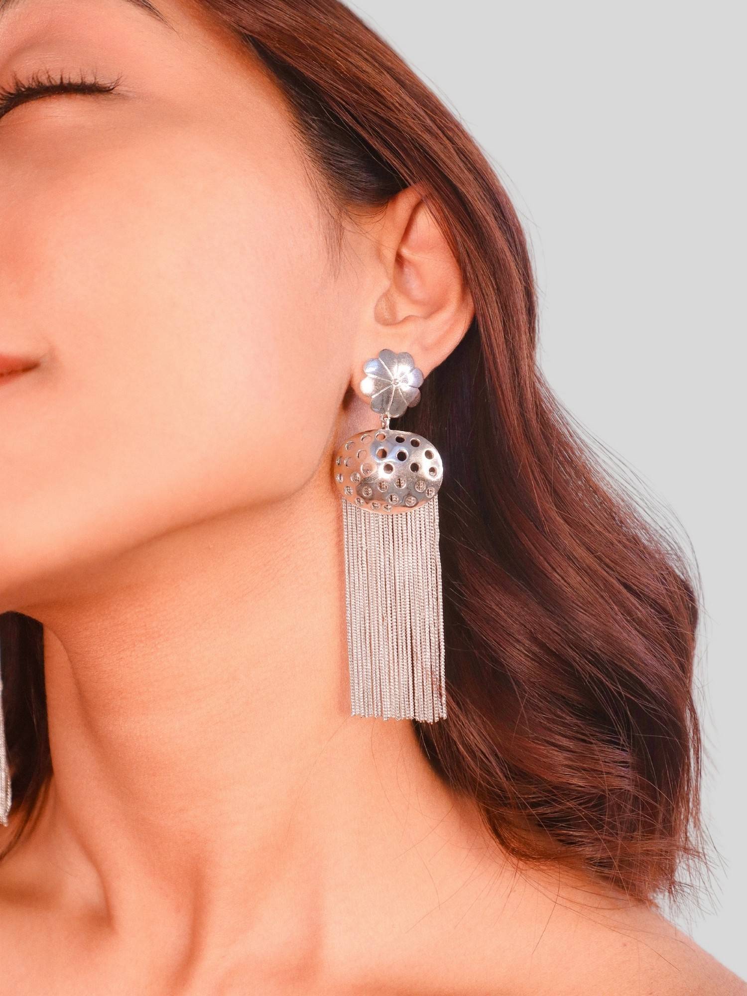 House of Pehr Silver Plated Drop Earrings