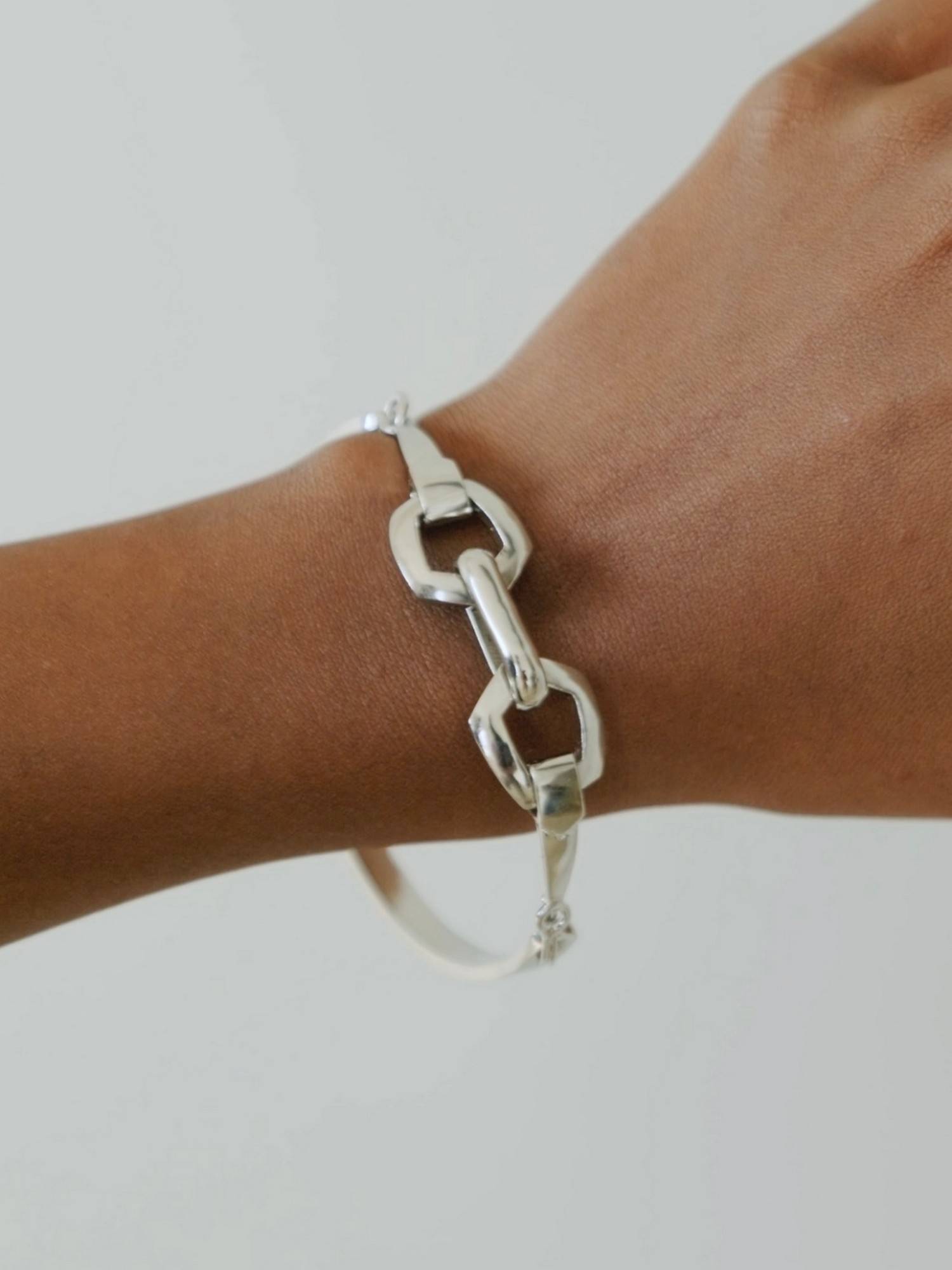 House of Pehr Silver Plated Kada Link Bracelet