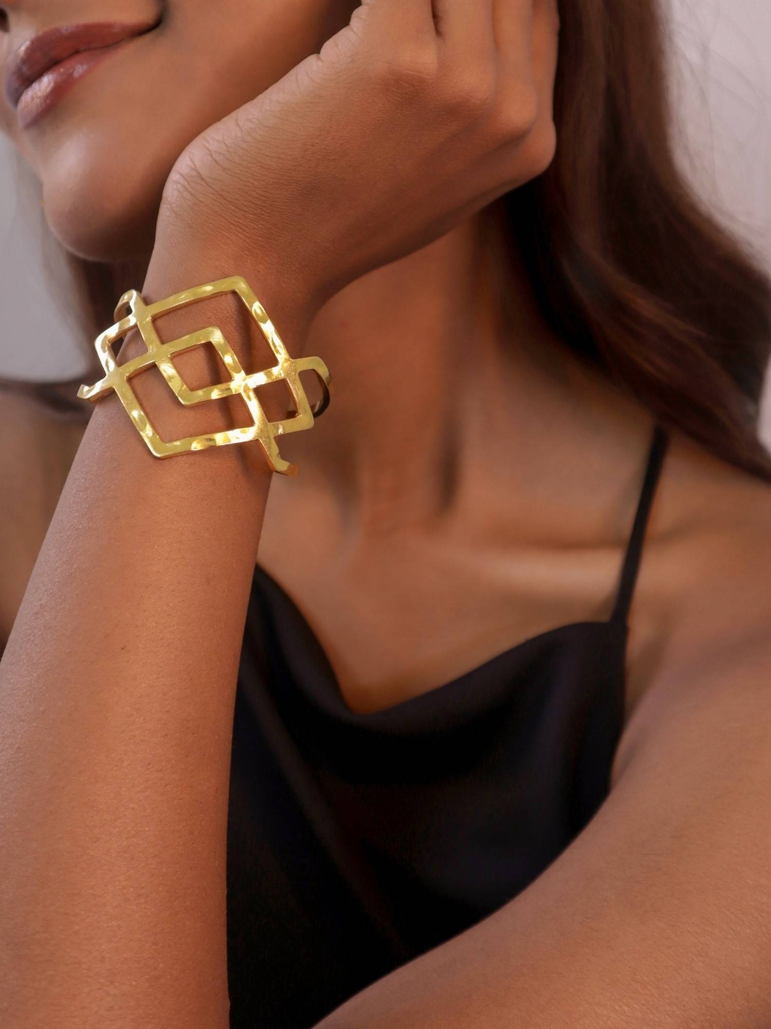 House of Pehr Women Gold Plated Cuff Bracelet