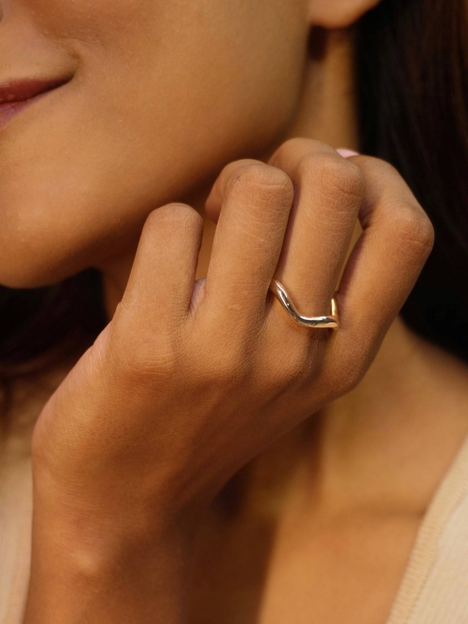 House of Pehr Rose Gold Plated Finger Ring