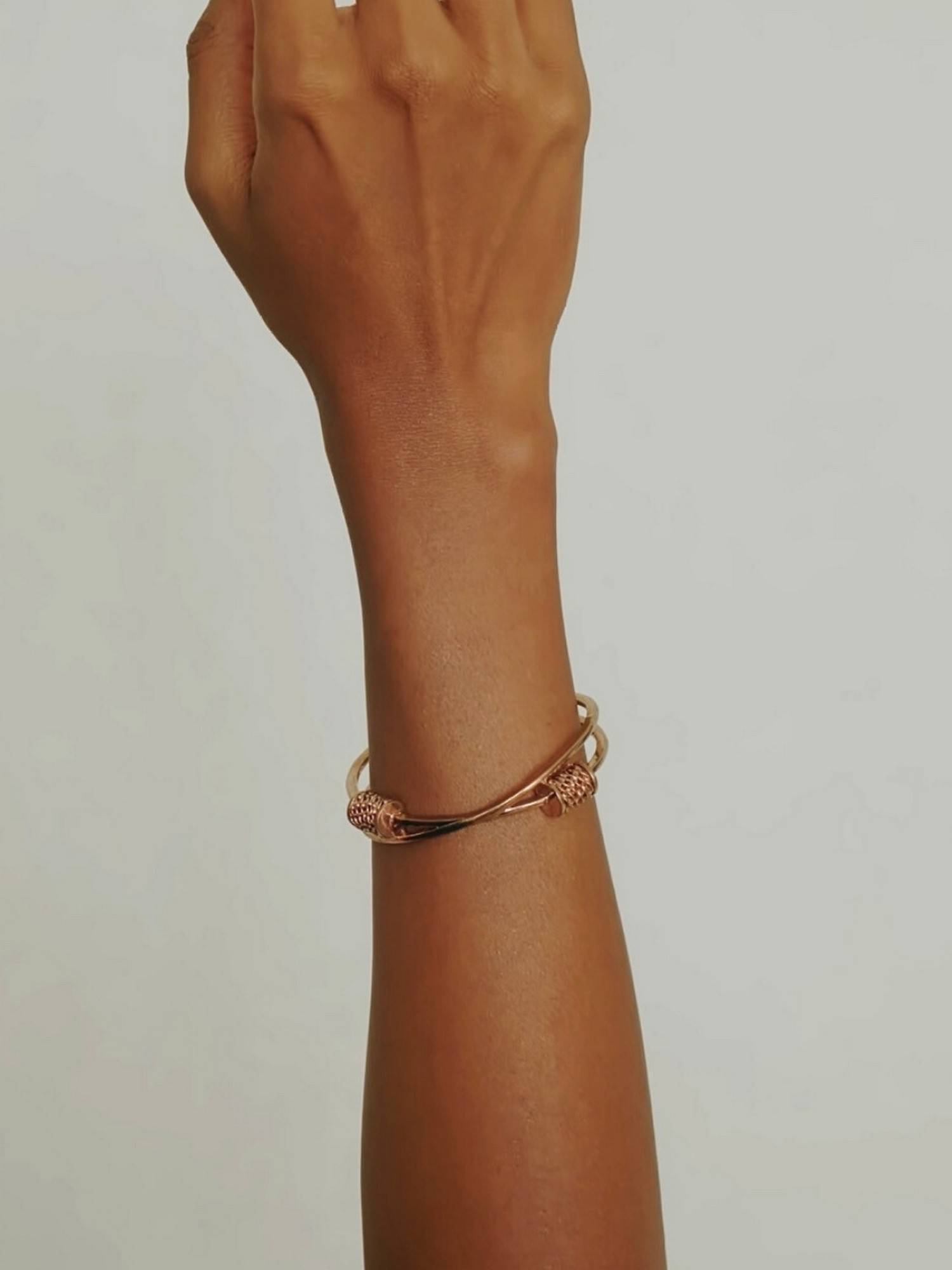 House of Pehr Women Rose Gold Plated Bangle Bracelet