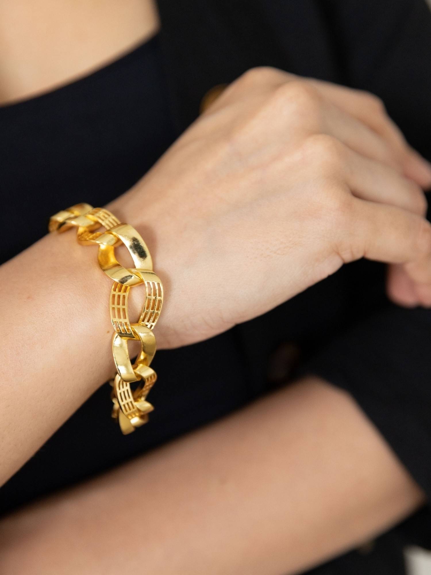 House of Pehr Gold Plated Link Chain Bracelet