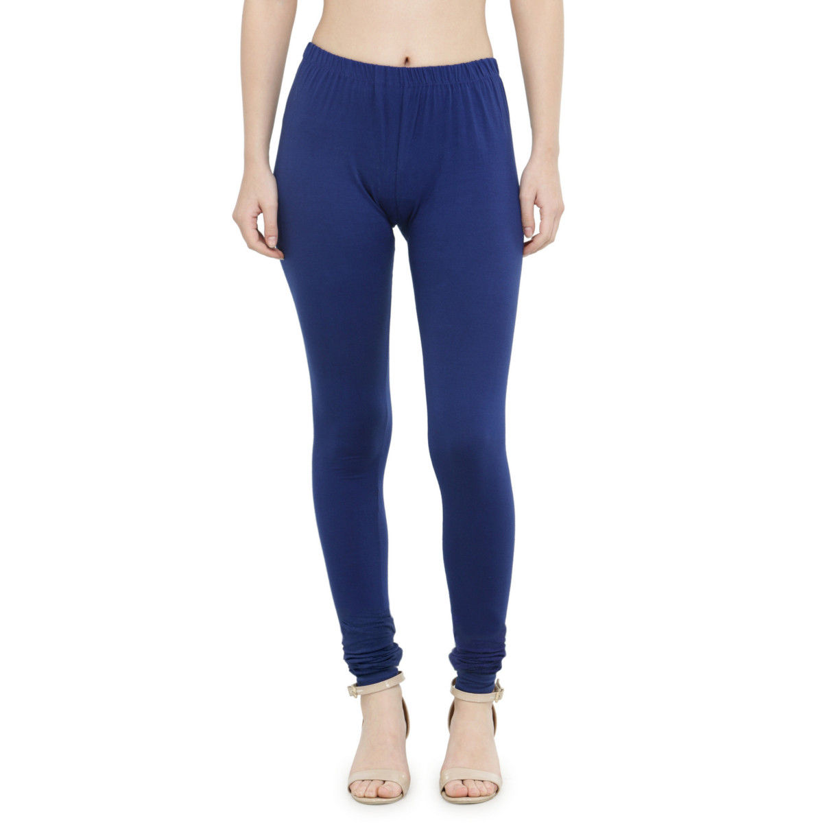 Shop Online for Traditional Cotton Lycra Churidar Free Size Royal Blue  Leggings Online in India, Mubarak Deals