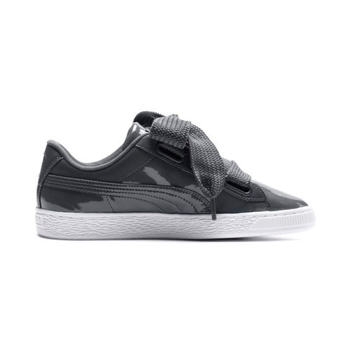 Puma Basket Heart Patent Women's Black Sneakers