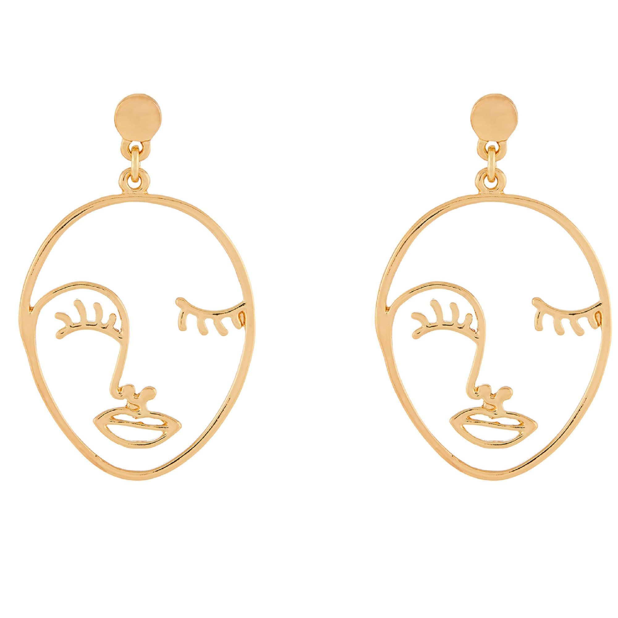 Toniq Hollow Abstract Face Drop Earrings For Womenosxxe170 Buy Toniq  Hollow Abstract Face Drop Earrings For Womenosxxe170 Online at Best Price  in India  Nykaa
