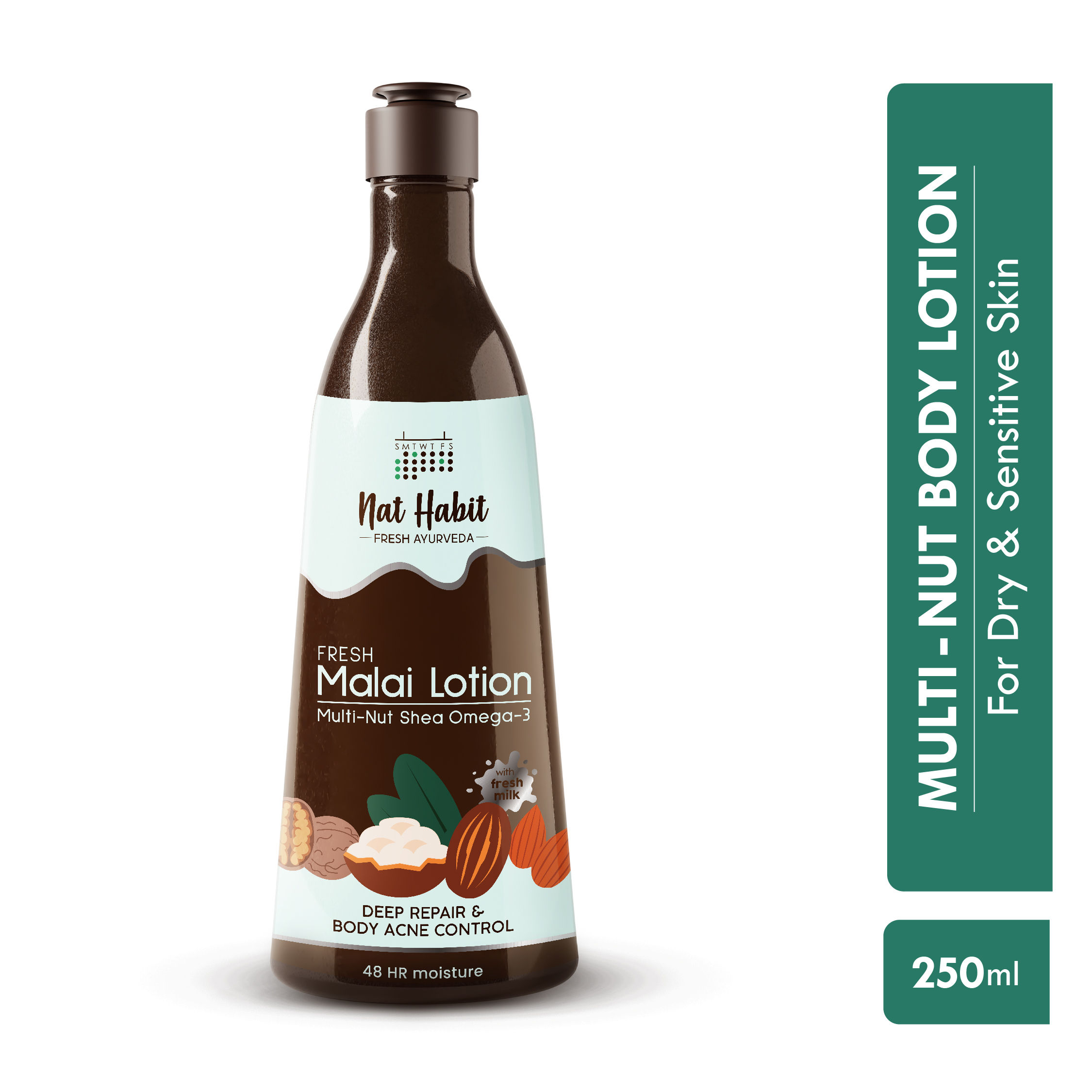 Nat Habit Multi-Nut Shea Omega-3 Fresh Malai Lotion