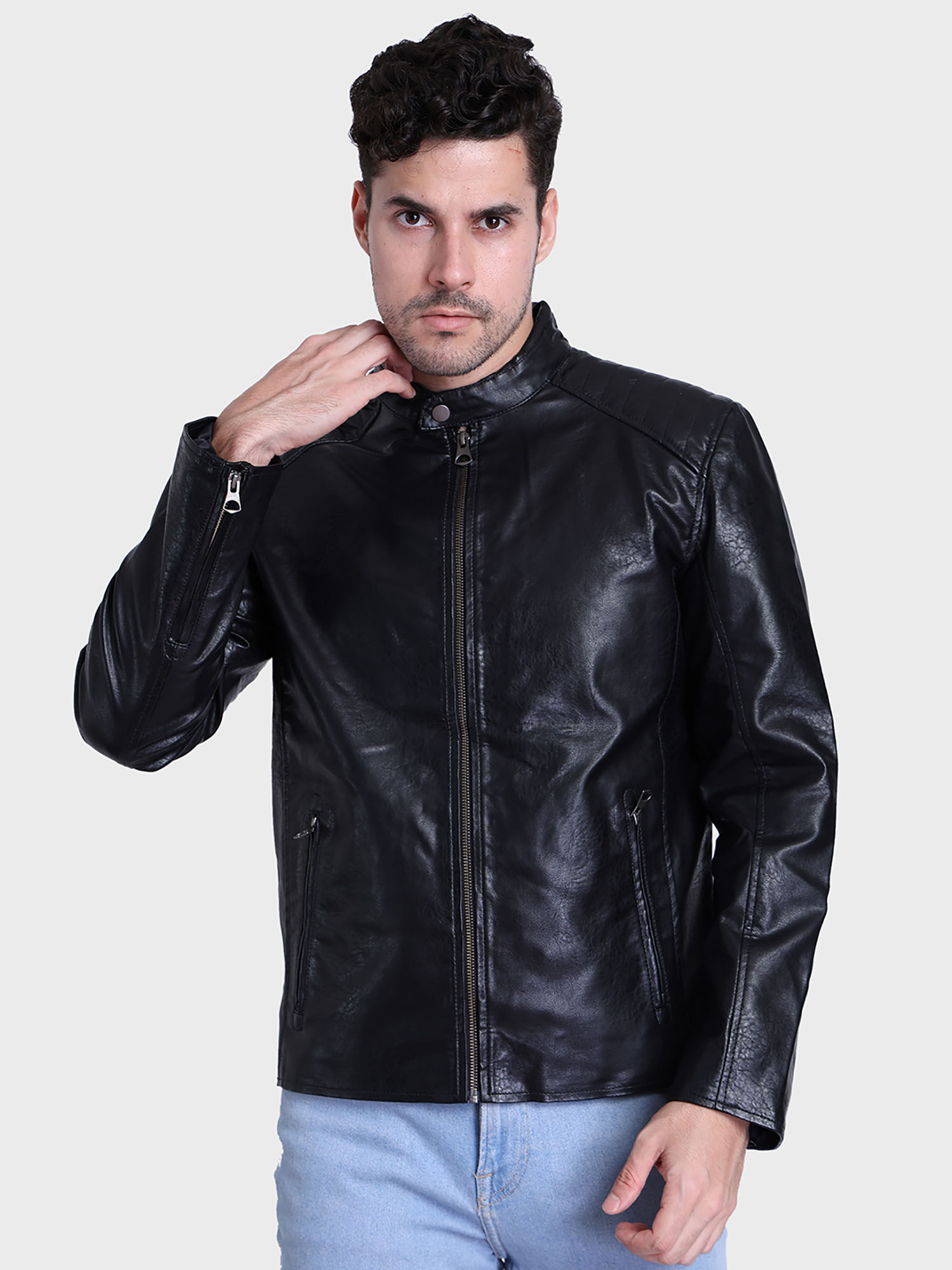 Mens leather clearance jacket under 1000