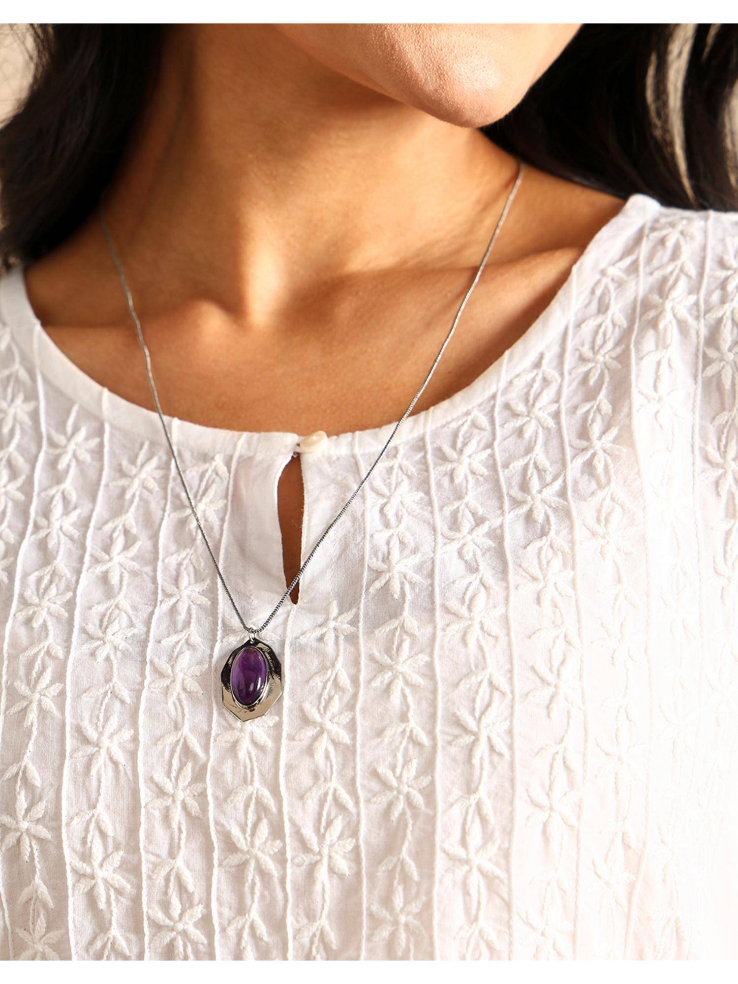 Fabindia Metal Pendant Necklace