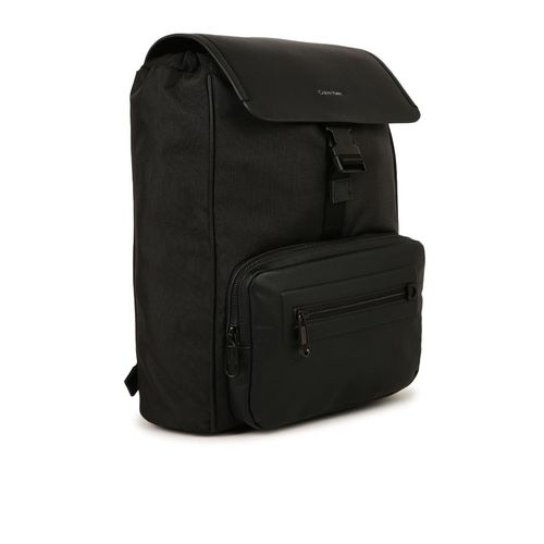 Buy Calvin Klein Self Design Black Polyester Backpack Online