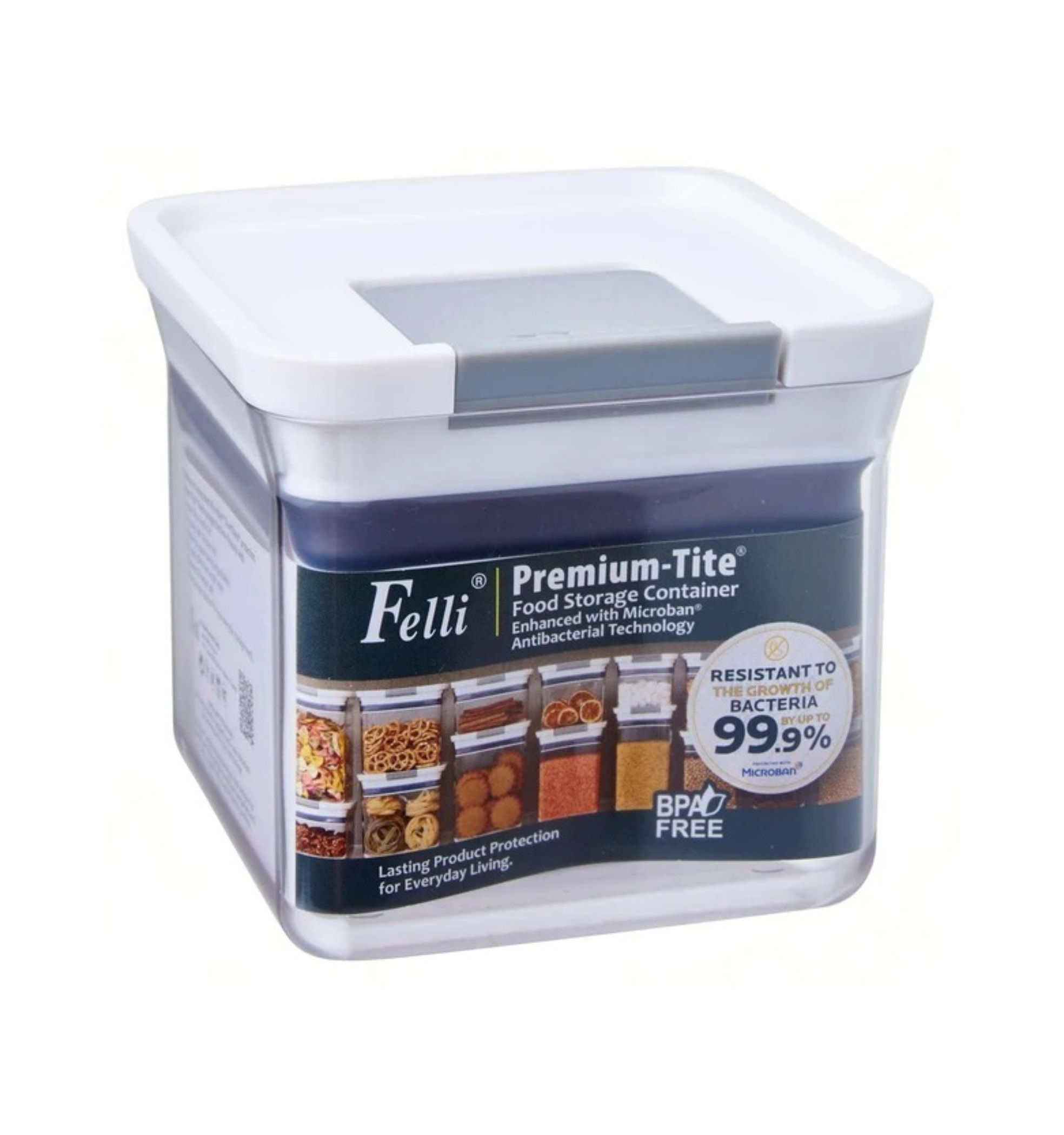 Felli Nralq404a Rectangular Premium Tite Antimicrobial Food Storage