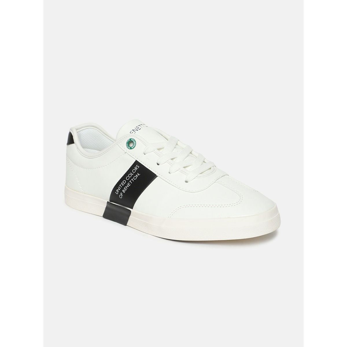 Buy United Colors Of Benetton Men White Perforated Sneakers - Casual Shoes  for Men 15388376 | Myntra