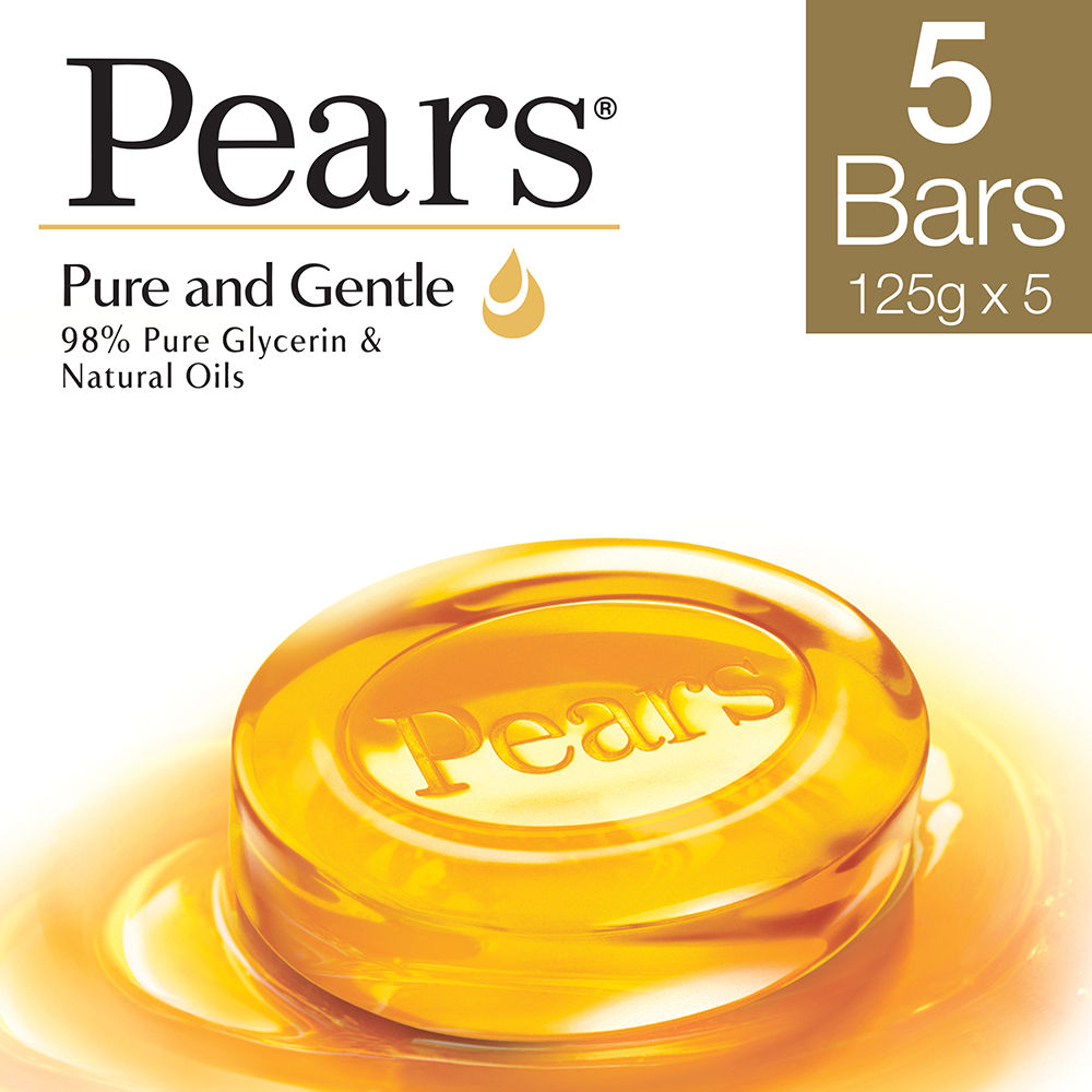 Pears Pure & Gentle Soap Bars Buy 4 & Get 1 Free