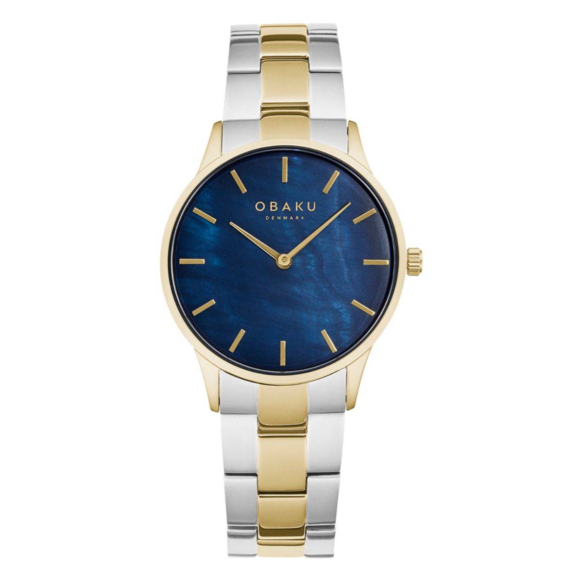 Obaku LYNG LILLE MACAW V247LXGLSF Analog MOP Dial Watch For Women