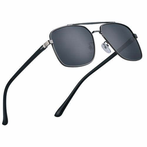 Buy Royal Son Black Polarized Retro Square Sunglasses Online
