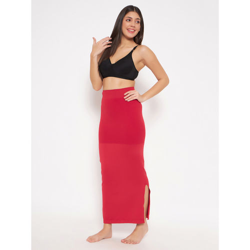 Buy shapewear online  Red Cotton Spandex Shapewear For Saree