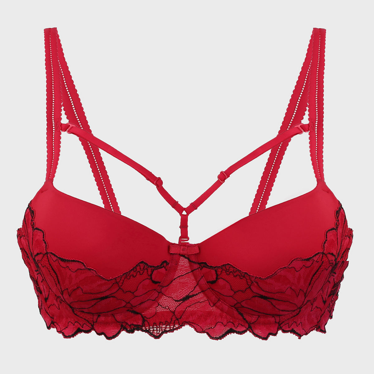 The Parisian Cut Lacy Bra - Red LMB1025: Buy The Parisian Cut Lacy Bra ...