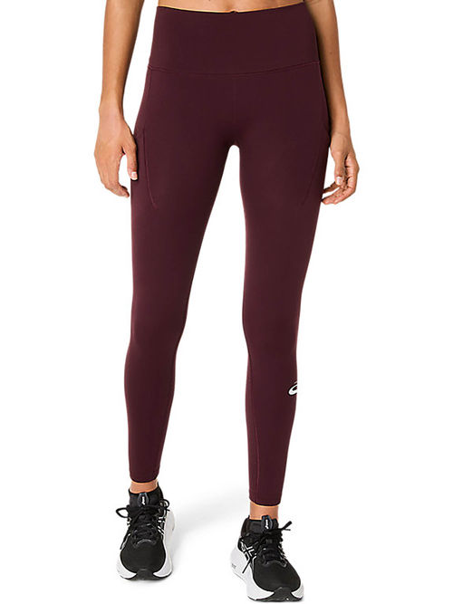 ASICS Women's Dark Wine Currant Road Seamless Tight (XS)