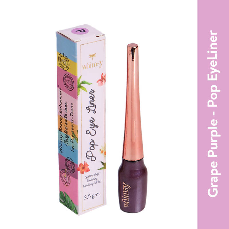Whimsy Beauty Safe & Organic Water Washable Pop Eyeliner For Teen And Preteen Girls (Purple)