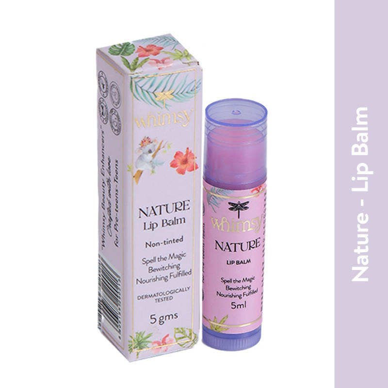 Whimsy Beauty Natural, Organic, Soft Smooth Lip Balm For Teen And Preteen Girls (Nature)