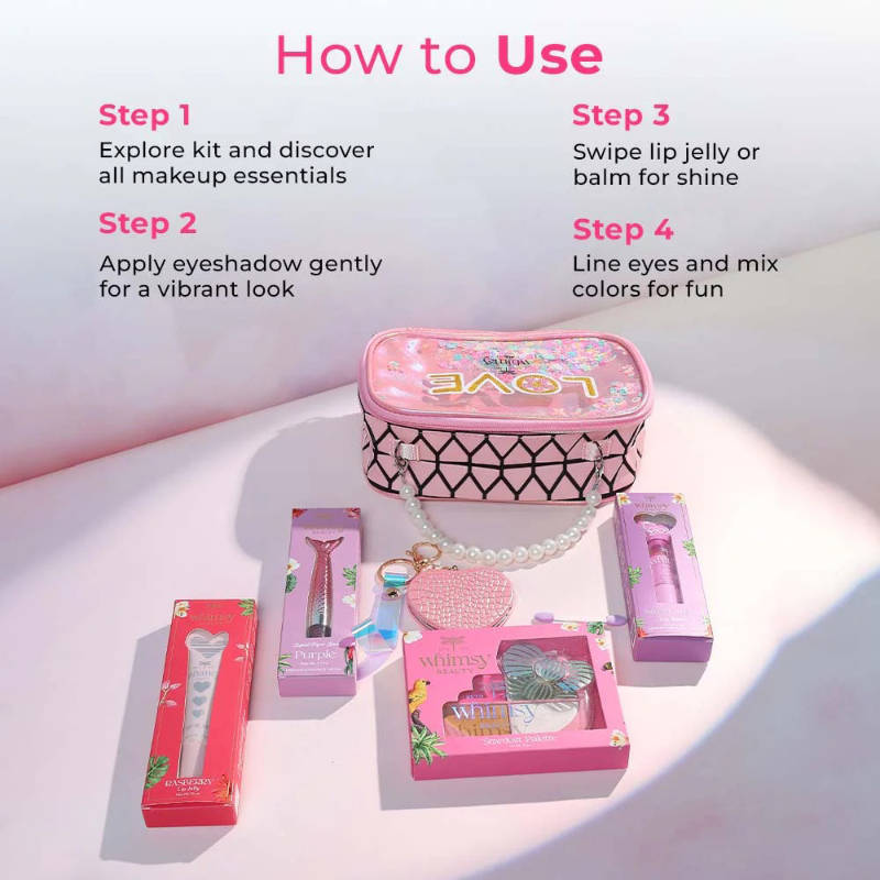 Buy Whimsy Beauty Safe & Organic Glam-On Beauty Kit- Pack Of 5 Online