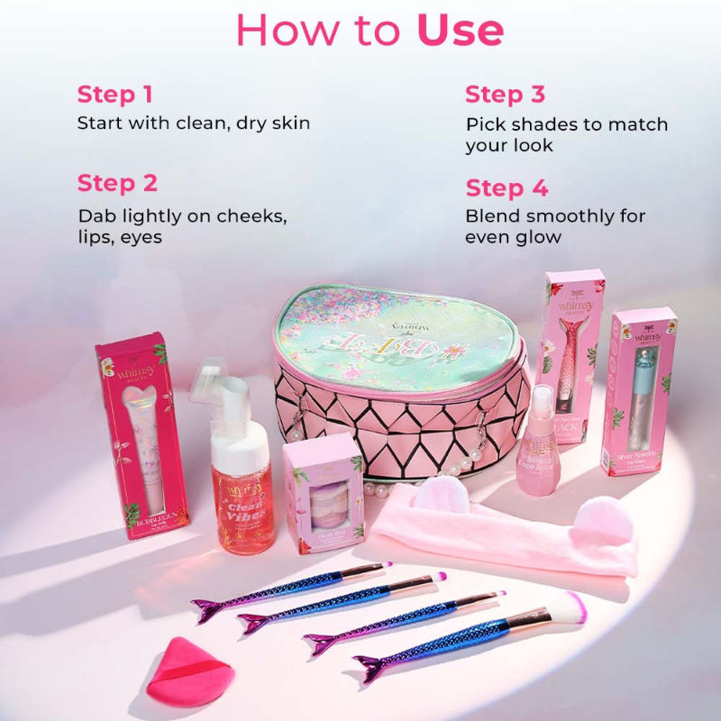 Buy Whimsy Beauty Safe & Organic Glow Magic Beauty Kit- Pack Of 12