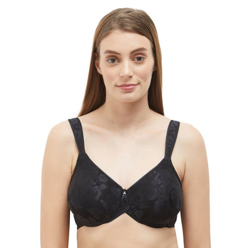 Buy Wacoal Awareness Non-Padded Wired Full Coverage Full Support Everyday  Comfort Bra - Black (42DD) Online