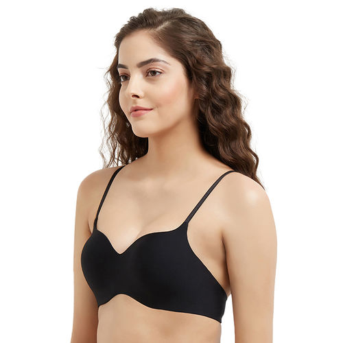Buy Wacoal Basic Mold Padded Non-Wired 3/4Th Cup Everyday T-Shirt Bra -  Black (34D) Online