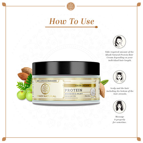 Khadi Natural Ayurvedic Protein Herbal Hair Cream: Buy Khadi Natural  Ayurvedic Protein Herbal Hair Cream Online at Best Price in India | NykaaMan
